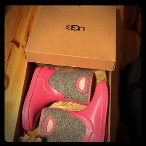 UGG Kids K Kex Sparkle rain boots